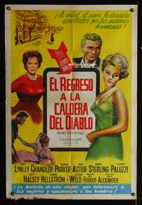 d294 RETURN TO PEYTON PLACE Argentinean movie poster '61 Carol Lynley