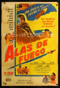 d298 SABRE JET Argentinean movie poster '53 Korean War, Robert Stack