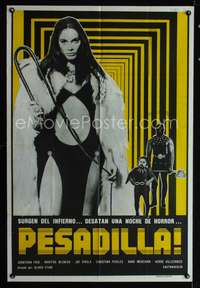 d301 SEIZURE Argentinean movie poster '74 weird 1st Oliver Stone!