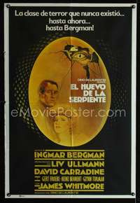 d303 SERPENT'S EGG Argentinean movie poster '78 Ingmar Bergman
