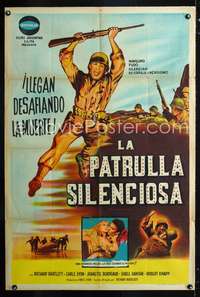 d309 SILENT RAIDERS Argentinean movie poster '54 Richard Bartlett