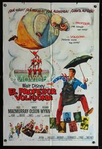 d313 SON OF FLUBBER Argentinean movie poster '63 Disney, MacMurray
