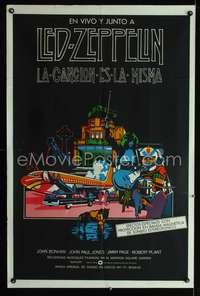 d314 SONG REMAINS THE SAME Argentinean movie poster '76 Led Zeppelin