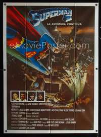 d161 SUPERMAN II Argentinean 42x57 movie poster '81 Christopher Reeve