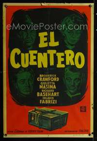 d320 SWINDLE Argentinean movie poster '55 Federico Fellini,Il Bidone