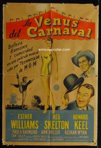 d324 TEXAS CARNIVAL Argentinean movie poster '51 Esther Williams