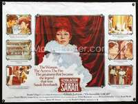d133 INCREDIBLE SARAH British quad movie poster '76 Glenda Jackson