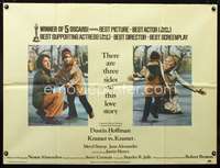 d137 KRAMER VS KRAMER British quad movie poster '79 Hoffman, Streep
