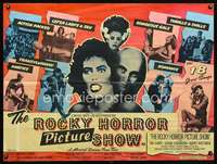 d144 ROCKY HORROR PICTURE SHOW British quad movie poster '75 Tim Curry
