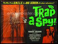 d148 TO TRAP A SPY British quad movie poster '66 Man from UNCLE!
