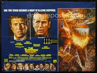 d149 TOWERING INFERNO British quad movie poster '74 McQueen, Newman