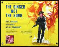 e533 SINGER NOT THE SONG English half-sheet movie poster '62 great art!