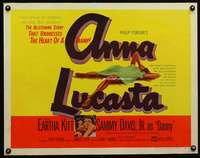 e039 ANNA LUCASTA style B half-sheet movie poster '59 Kitt, Sammy Davis