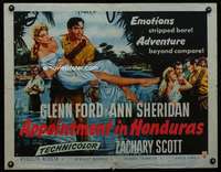 e045 APPOINTMENT IN HONDURAS half-sheet movie poster '53 Sheridan, Ford