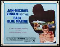 e058 BABY BLUE MARINE half-sheet movie poster '76 Jan-Michael Vincent
