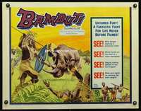 e063 BAMBUTI half-sheet movie poster '59 never seen untamed Africa!