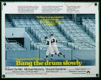 e065 BANG THE DRUM SLOWLY half-sheet movie poster '73 De Niro, baseball!