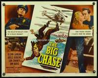 e079 BIG CHASE half-sheet movie poster '54 Lon Chaney Jr, Glenn Langan