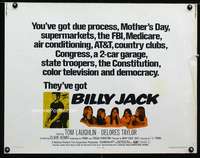e083 BILLY JACK half-sheet movie poster '71 Tom Laughlin, Delores Taylor