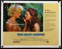 e101 BLUE LAGOON half-sheet movie poster '80 Brooke Shields, Chris Atkins