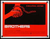 e113 BROTHERS half-sheet movie poster '77 Bernie Casey, Vonetta McGee
