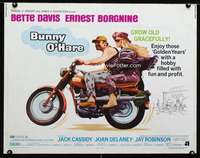 e116 BUNNY O'HARE half-sheet movie poster '71 Bette Davis, Ernest Borgnine
