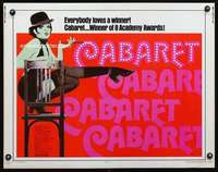 e119 CABARET half-sheet movie poster R74 Liza Minnelli, Bob Fosse