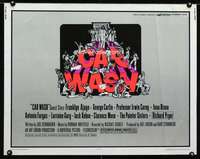 e124 CAR WASH half-sheet movie poster '76 George Carlin, Struzan art!