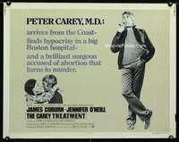 e127 CAREY TREATMENT half-sheet movie poster '72 James Coburn, O'Neill