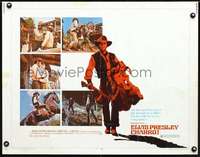 e136 CHARRO half-sheet movie poster '69 different kind of Elvis Presley!