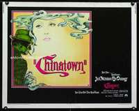 e141 CHINATOWN half-sheet movie poster '74 Jack Nicholson, Roman Polanski