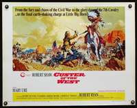 e167 CUSTER OF THE WEST half-sheet movie poster '68 Rob Shaw, Civil War!