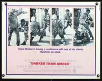 e173 DARKER THAN AMBER half-sheet movie poster '70 Taylor means business!