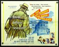 e176 DAY THEY ROBBED THE BANK OF ENGLAND half-sheet movie poster '60