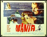 e229 FLESH & THE FIENDS half-sheet movie poster '61 Peter Cushing, Mania!