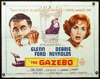 e249 GAZEBO style A half-sheet movie poster '60 Glenn Ford, Debbie Reynolds
