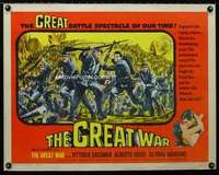 e261 GREAT WAR half-sheet movie poster '61 women followed them into hell!