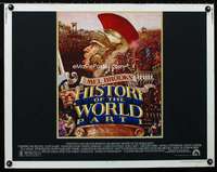 e282 HISTORY OF THE WORLD PART I half-sheet movie poster '81 Mel Brooks
