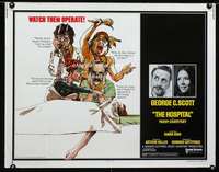 e290 HOSPITAL style B half-sheet movie poster '71 George C Scott, Rigg