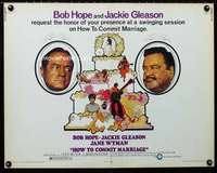e293 HOW TO COMMIT MARRIAGE half-sheet movie poster '69 Bob Hope, Gleason
