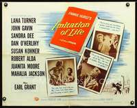 e298 IMITATION OF LIFE half-sheet movie poster '59 Lana Turner, Hurst
