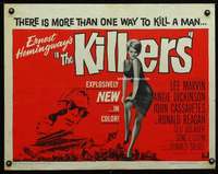 e316 KILLERS half-sheet movie poster '64 Cassavetes, Angie Dickinson