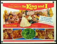 e319 KING & I half-sheet movie poster R61 Deborah Kerr, Yul Brynner