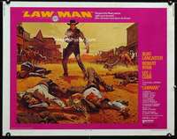 e343 LAWMAN half-sheet movie poster '71 Burt Lancaster, Robert Ryan