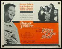 e347 LILIES OF THE FIELD half-sheet movie poster '63 Sidney Poitier