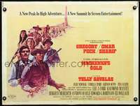 e356 MacKENNA'S GOLD half-sheet movie poster '69 Gregory Peck, Omar Sharif