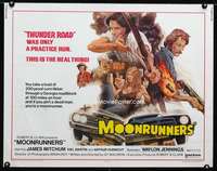 e393 MOONRUNNERS half-sheet movie poster '74 great bootlegging artwork!
