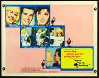 e396 MOVE OVER DARLING half-sheet movie poster '64 James Garner, Doris Day