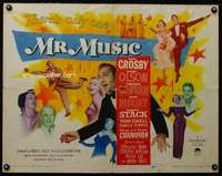 e398 MR MUSIC style B half-sheet movie poster '50 Crosby, Groucho Marx