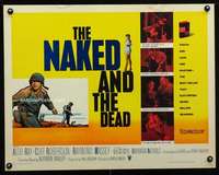 e410 NAKED & THE DEAD half-sheet movie poster '58 Norman Mailer, Aldo Ray